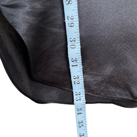 VICTORIA'S SECRET Vintage Gold Label Night Shirt Black Cap SleevesWomen Size M/L - Picture 4 of 8